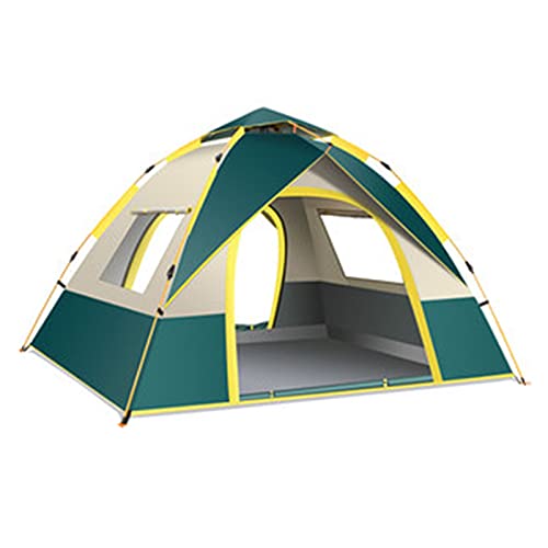 XANAYXWJ Campingzelte, tragbar, mit Tragetasche, wasserdicht, für 2–3 Personen, sofort aufbaubares Pop-up-Zelt mit UV-Schutz Oben für Camping, Wandern, Bergsteigen (Farbe: Blau) (grün) von XANAYXWJ