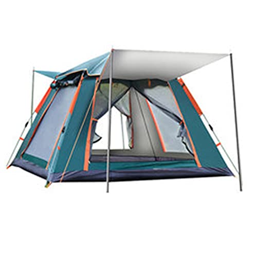 XANAYXWJ Campingzelte, tragbar, mit Tragetasche, wasserdicht, für 3–8 Personen, sofortiger Aufbau, Pop-up-Zelt mit UV-Schutz an der Oberseite für Camping, Wandern, Bergsteigen (Größe: 34 Personen) () von XANAYXWJ