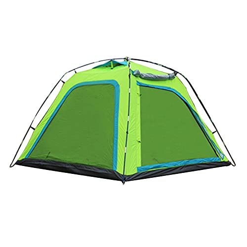 XANAYXWJ Campingzelte, tragbares, wasserdichtes Kabinenzelt für 4–6 Personen mit sofortigem Aufbau, Pop-Up-Zelt mit Tragetasche, UV-Schutz für Camping, Wandern, Bergsteigen (Farbe: Grün) (Grün) von XANAYXWJ