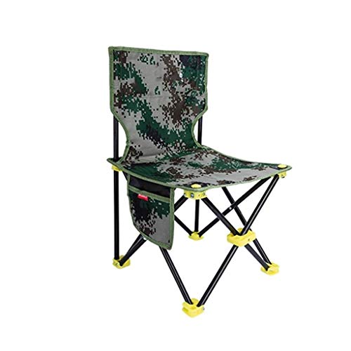 XANAYXWJ Klappbare Stühle, Leichter tragbarer Sitzhocker mit Rückenlehne, kleine Campingstühle für Outdoor-Rucksacktouren von XANAYXWJ