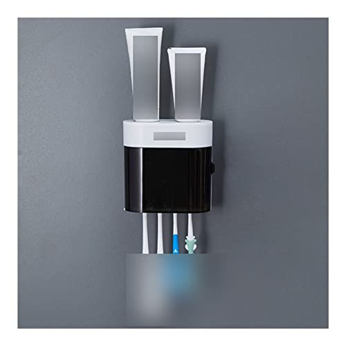 XANAYXWJ Kompakter Zahnbürstenhalter für Badezimmer, automatischer Zahnpastaspender für Badezimmer, Zahnpasta-Quetscher, wandmontiertes Aufbewahrungsregal für Badezimmerzubehör, 1-teiliger Halter von XANAYXWJ