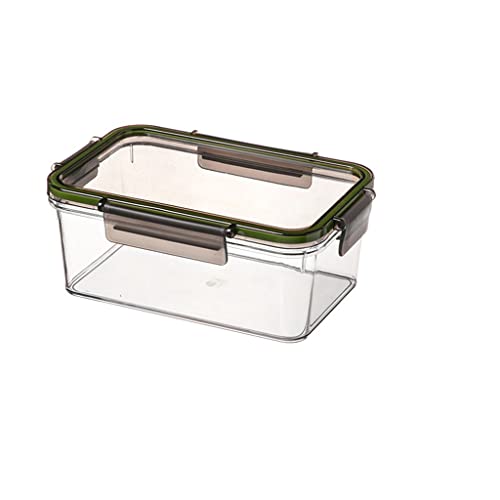 XANAYXWJ Kühlschrank-Aufbewahrungsbox, Aufbewahrungsbehälter für frisches Gemüse und Obst, Korb mit Deckel, Aufbewahrungsbox (Farbe: D, Größe: 27,3 x 18,5 x 10 cm) (D 27,3 x 18,5 x 10 cm) von XANAYXWJ