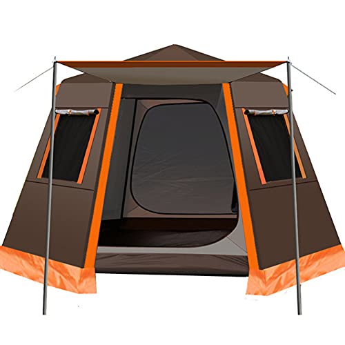 XANAYXWJ Outdoor-Abenteuer-Campingzelt - Geräumiges automatisches Pop-up-Doppelschicht-Zelt für 3-4 Personen mit sofortigem Aufbau Outdoor-Enthusiasten von XANAYXWJ