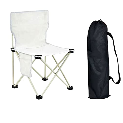 XANAYXWJ Outdoor-Campingstuhl, tragbare Klapphocker mit Seitentaschen, robuste Angelstühle für Wandern, Strand, Picknick, Grillen von XANAYXWJ