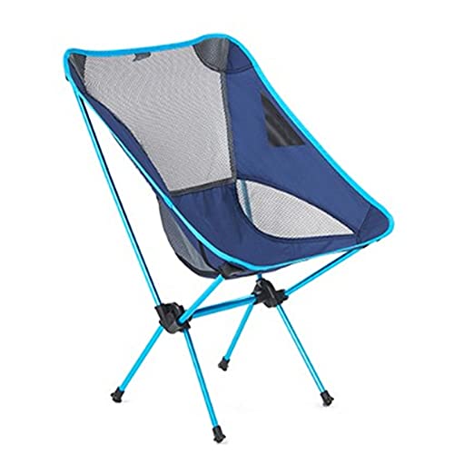 XANAYXWJ Outdoor-Klappstuhl, Angeln, Camping, praktischer Klapphocker, Strand-Rückenliege, Nickerchen/blau/53 x 60 x 65 cm von XANAYXWJ