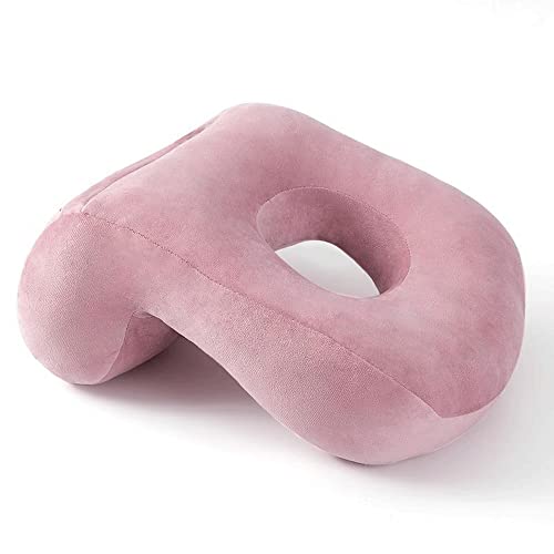 XANAYXWJ Pink Memory Bubble Reisekissen zur Nackenstütze, ideal zum Schlafen, im Büro und in kleinen Schlafräumen von XANAYXWJ