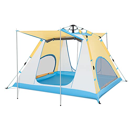 XANAYXWJ Tragbares automatisches Doppellagiges Pop-up-Zelt für 3-4 Personen für Familiencamping - leicht, sofort zu öffnen von XANAYXWJ