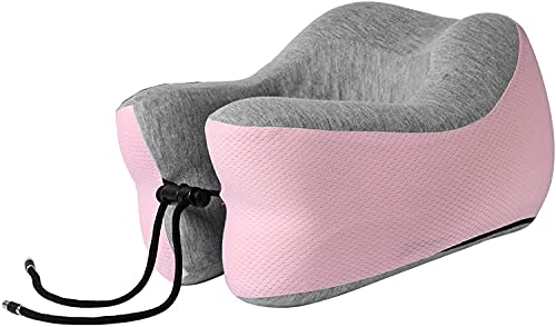 XANAYXWJ Weiches Nackenkissen aus Memory-Schaum zum Schlafen, 360°-Unterstützung für Kopf und Nacken, ideal für Flugzeug, Auto und Heimgebrauch (rosa) von XANAYXWJ