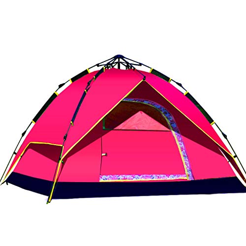 XANAYXWJ Zelt 3–4 Personen, doppelschichtiges automatisches Zelt, Campingzelt, wasserdicht, Sonnenschutz, atmungsaktiv, schnell öffnendes Wanderzelt, Jurte von XANAYXWJ