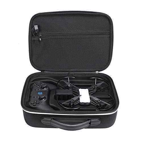 XBERSTAR PU EVA Travel Carry Bag Protect Storage Case for DJI RYZE Tello & for GameSir T1d Remote Control, Schwarz , Kompakt von XBERSTAR