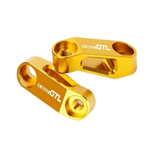 XBMTN Motorrad Rückspiegel Verlängerung Riser Adapter Halterung Für BMW K1600GT K1600GTL K 1600 K1600 GT GTL(Farbe:K1600GTL B Gold) von XBMTN