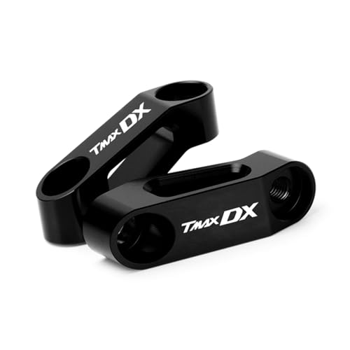XBMTN Motorrad Rückspiegel Verlängerung Riser Verlängern Adapter Für Yamaha T-MAX 500 530 TMAX530 TMAX500 T MAXSX TMAXDX (Farbe : Black-TMAX DX, Größe : Normal) von XBMTN