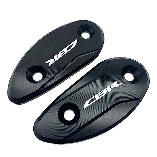 XBMTN Motorrad Spiegel Loch Abdeckung Spiegel Eliminators Kappe Für Honda CBR 1000 RR CBR1000RR 2008-2017 (Farbe : Schwarz, Größe : Normal) von XBMTN