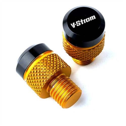 XBMTN Schrauben für Motorradspiegel-Loch für Suzuki VSTROM DL650 1000 V-Strom 650XT 1000XT 1050(Farbe: Gold) von XBMTN