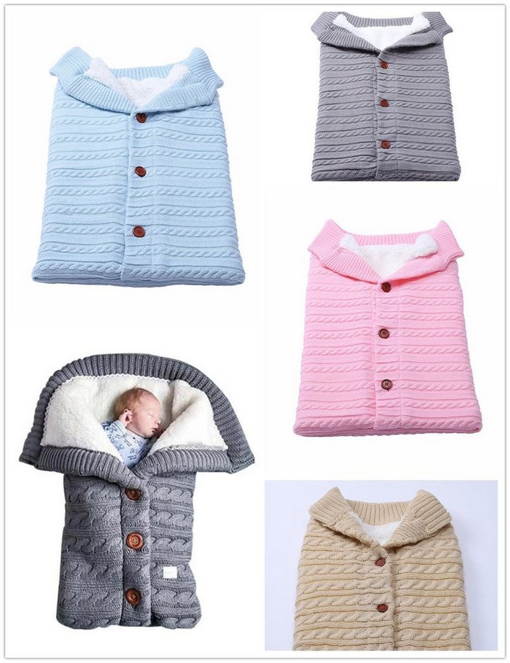 XDeer Babyschlafsack Baby Schlafsack für Kinderwagen Wickeldecke Wickelwickel Warmer, Warmer Schlafsack für Babys Neugeboren 0-12 Monat von XDeer
