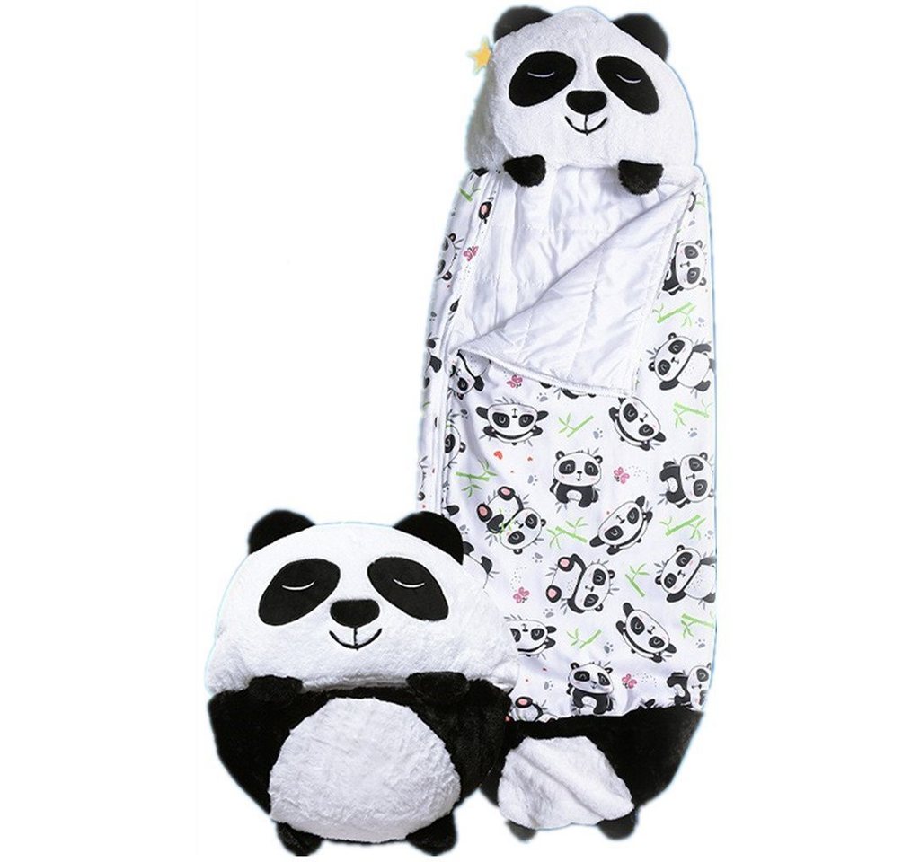 XDeer Schlafsack Kinderschlafsack,2-in-1 Cartoon Schlafsack,Flauschiger Schlafsäcke, weiche und bequeme Kissen,geeignete Geschenk für kinder von XDeer