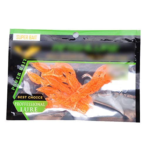 4pcs Silikon Soft Fishing Crawfish Lures 6 Colors Bait Set Carp Bass FishingSport, Angelsport, Köder, Futtermittel & Fliegen! (Orange) von XHIKOWAT