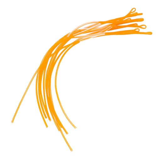 Angelschnur, 10 Stück Hochfeste Fliegenschlaufenschnur, für Angelliebhaber, Angelzubehör (Gelb 30LB) von XHIKOWAT