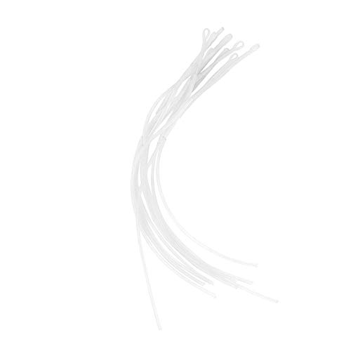 Angelschnur, 10 Stück Hochfeste Fliegenschlaufenschnur, für Angelliebhaber, Angelzubehör (Weiß 50LB) von XHIKOWAT