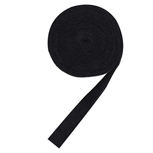 XHIKOWAT 10 M Badmintonschläger-Griffband, Polyesterfaser, Schweißabsorption, Stoßdämpfung, Tennisschläger-Wraps (Schwarz) von XHIKOWAT