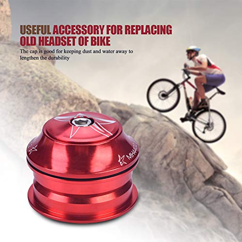 XHIKOWAT Ersatz des Vorbau-Headsets aus Aluminiumlegierung, für die Meisten Fahrräder, für Fahrräder (Rot) von XHIKOWAT