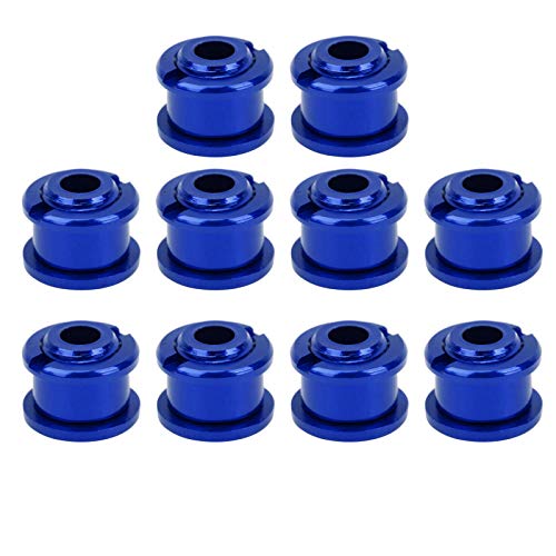 XHIKOWAT Kettenblattschraube für Mountainbike, 4,9 mm, Einzelscheiben-Spike, 7075, Aluminiumlegierung, Fahrradzubehör für Mountainbikes, 10 Stück (blau) von XHIKOWAT