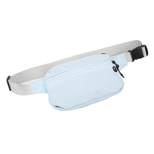 wasserdichte Nylon-Sport-Hüfttasche mit Großem Fassungsvermögen und Kopfhörerloch für Workout, Laufen, Reisen (Hellblau) von XHIKOWAT