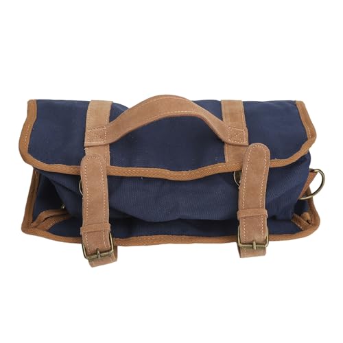 XHTLLO Tragbare Barkeeper-Werkzeugtasche, Große Kapazität, Verstellbarer Schultergurt Für Camping-Partys, Stilvolle Barkeeper-Set-Tasche aus Segeltuch(Blau) von XHTLLO