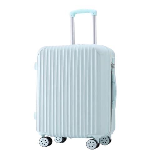 XIANGUOLL Reisekoffer 20-Zoll-Trolley-Koffer for Damen, 26 Zoll, Robuster Und Langlebiger, Verdickter Koffer, Herren-24-Lederkoffer Trolley (Color : Blue, Size : 20in) von XIANGUOLL