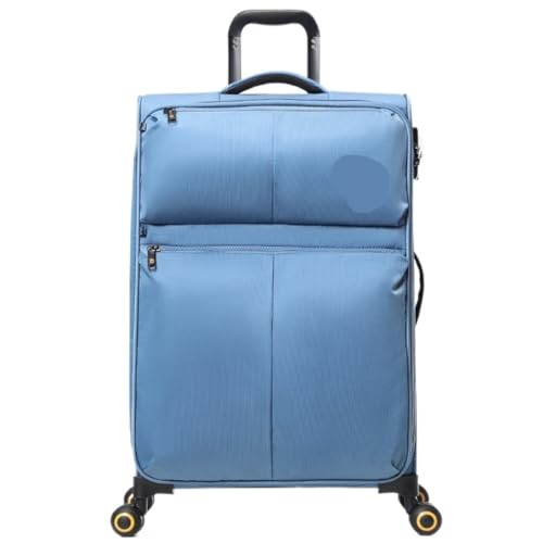XIANGUOLL Reisekoffer Kleiner Koffer for Männer Und Frauen, 20 Zoll, Ultraleichtes Oxford-Gewebe, 24 Weicher Trolley-Koffer, 28 Zoll Koffer Trolley (Color : Blue, Size : 24in) von XIANGUOLL