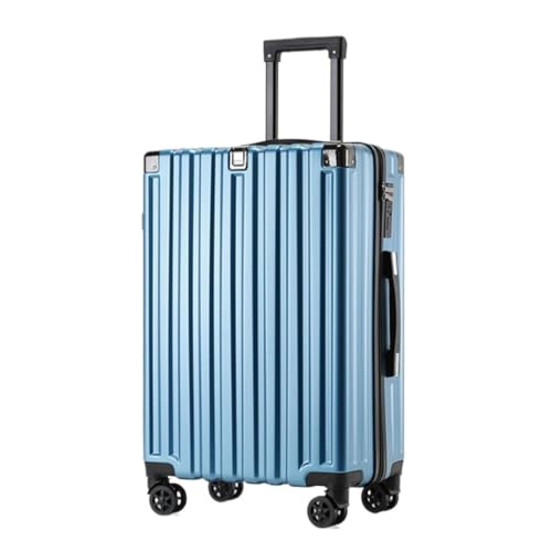 XIANGUOLL Reisekoffer Roher Trolley-Koffer, robuster und langlebiger Koffer, kratzfester Universal-Rad-20-Zoll-26-Zoll-Passwort-Koffer Trolley (Color : Blue, Size : 20in) von XIANGUOLL