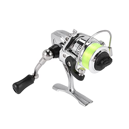 XIAOJUN Mini 100 Pocket Spinning Fishing Reel Fishing Tackle Small Spinning Reel 4.3: 1 Rolle Mit Metallrollen von XIAOJUN