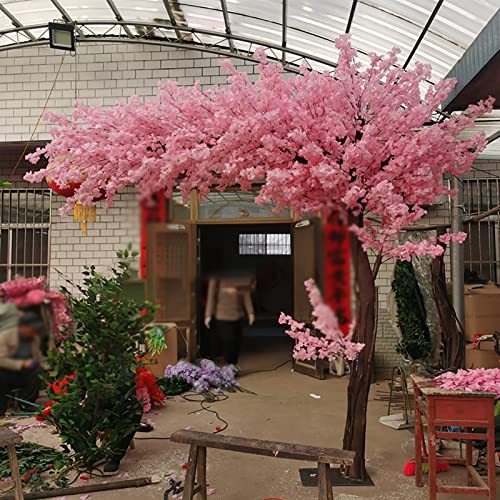 2 x 1,5 m/6,6 x 4,9 Fuß rosa künstliche Kirschblütenbäume, künstliche Pflanze, künstliche Sakura-Blume, Wunschbaum für Hochzeit, Veranstaltung, drinnen und draußen, Party-Dekoration, 1,2 x 1 m/3,9 x von XIBANY