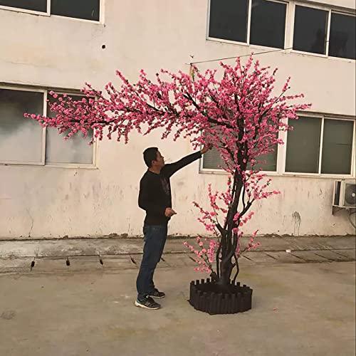 Große rosafarbene Pflanze, japanische künstliche Kirschblütenbäume, Wunschbaum, handgefertigte Kunstseidenblume, Party, Restaurant, Einkaufszentrum, Dekoration, 1,2 x 1 m/3,9 x 3,2 Fuß Feito na China von XIBANY