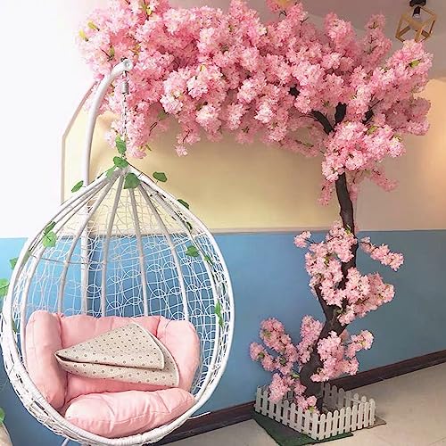 Japanische künstliche Kirschblütenbäume, künstliche Bäume, große Pflanze, handgefertigter Baum mit Sockel, für drinnen und draußen, für Zuhause, Büro, Party, Hochzeit, 2,3 x 2 m/7,5 x 6,6 Fuß Feito na von XIBANY