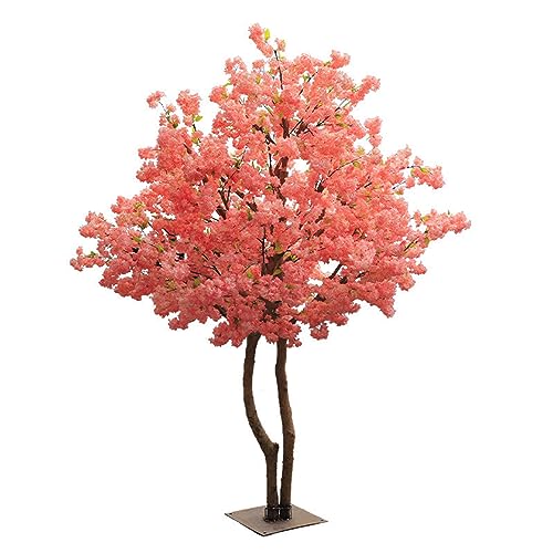 Künstliche Kirschblütenbäume, wunderschöne rosafarbene künstliche -Blume, handgefertigter gefälschter Baum für drinnen und draußen, Zuhause, Büro oder Party, Hochzeit, 1,8 x 1 m/5,9 x 3,2 Fuß Feito von XIBANY