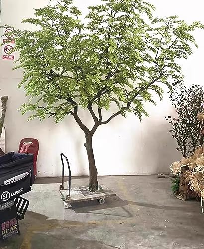 Künstlicher Baum, künstlicher simulierter japanischer Glockenbaum, grüne Zweige, Kiefer, immergrüne Pflanze, Ast, großes Kunstpflanzenhaus für den Innenbereich, Heimbüro, H 2 m/6,5 ft Feito na China von XIBANY
