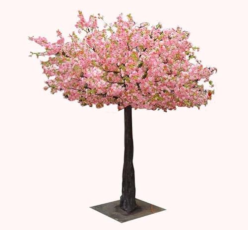 Künstlicher Kirschblütenbaum, Hochzeits-Pfirsichblütenbaum, künstlicher Blumenbaum, romantisch und festlich, Nachahmung eines Kirschblütenbaums, große grüne Pflanzenverzierung, 1,5 m Feito na China von XIBANY
