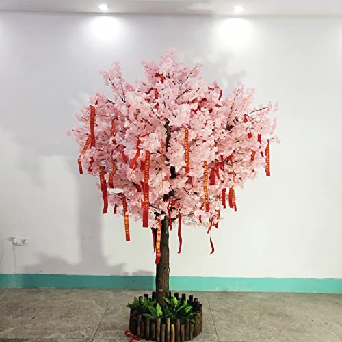 Künstlicher Kirschblütenbaum, Weinender Kirschbaum, künstliche Kirschblüten-Kunstpflanzen, Blütenbaum, -Baum, japanischer Kirschblütenbaum, künstlicher Baum für den Innenbereich A-1,5 x 1,5 m Feito von XIBANY