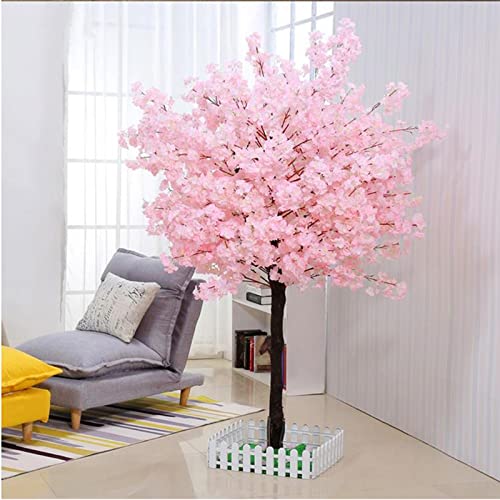Künstlicher Kirschblütenbaum, weinender Kirschbaum, künstliche Kirschblüten-Kunstpflanzen, Blütenbaum, -Baum, japanischer Kirschblütenbaum, künstlicher Baum für den Innenbereich, 1 x 0,6 m Feito na von XIBANY
