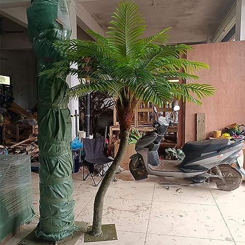 Simulation Palme Kokosnussbaum, künstlicher Kokosnussbaum, großer künstlicher tropischer Landschaftsbaum, grüne Pflanzendekoration, gefälschte Kokosnussbaum, bionische Palme, 4 m Feito na China von XIBANY