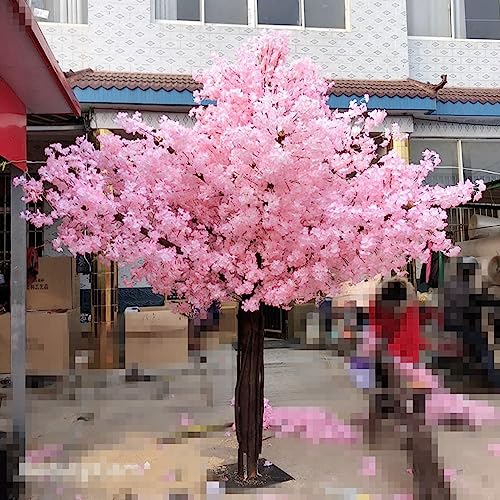 Simulationspflanze, künstlicher Kirschblütenbaum, handgefertigt, gefälschte Sakura-Seidenblumendekoration für Büro, Schlafzimmer, Wohnzimmer, Party, DIY, Hochzeitsdekoration, 3 x 3 m Feito na China von XIBANY