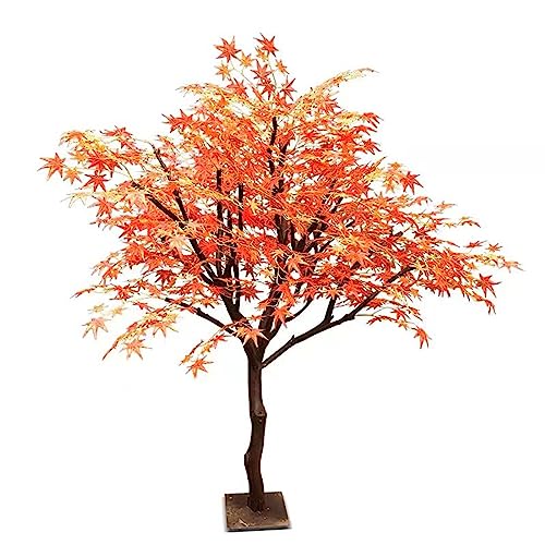 Thanksgiving-Herbst-Ahornbaum-Dekoration, künstlicher Ahornbaum, künstliche rote Ahornpflanze, vom Boden bis zur Decke reichende Dekorationen, künstlicher Baum für den Innenbereich, Zuhause, Zimmer, von XIBANY