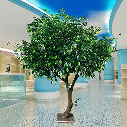 XIBANY Grüner künstlicher Banyanbaum, perfektes Einweihungsgeschenk, modernes Zuhause, Innen- und Außenbereich, Büro, Party-Dekoration, Simulation grüner Pflanzen, grün, 1,5 x 1,5 m Feito NA China von XIBANY