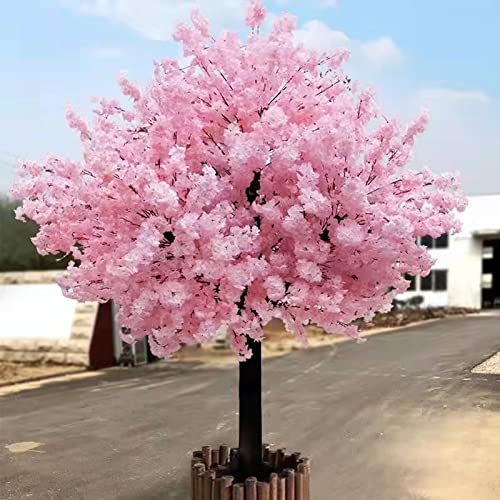 XIBANY Kirschblütenbaum, Kirschblütendekor, Blütenbaum, Weinkirschbaum, künstlicher Kirschblütenbaum, künstliche Kirschblüten-Kunstpflanzen, künstlicher Baum mit Re A-1,5 x 1,5 m Feito NA China von XIBANY