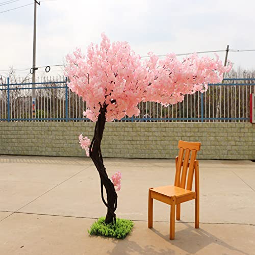XIBANY Kirschblütenbaum, Kirschblütendekor, Blütenbaum, weinender Kirschbaum, künstlicher Kirschblütenbaum, künstliche Kirschblüten-Kunstpflanzen, künstlicher Baum mit Re B-1,8 x 1,2 m Feito NA China von XIBANY