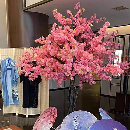 XIBANY Künstliche Kirschblütenbäume, Champagner-Kirschblütenbaum, Bogen, rosa, künstliche -Blume, für drinnen und draußen, für Zuhause, Büro, Party, 3 x 3 m Feito NA China von XIBANY