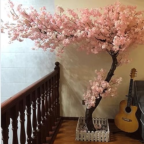XIBANY Künstliche Kirschblütenbäume, handgefertigt, Hellrosa Baum, für drinnen und draußen, Zuhause, Büro, Party, Hochzeit, für Hochzeit, Hotel, Restaurant, Salon, 2,5 x 2 m Feito NA China von XIBANY
