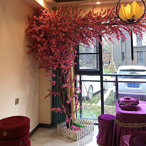 XIBANY Künstliche Pfirsich-/Kirschblütenbäume, Wunschbaum, künstliche Pflanze für drinnen und draußen, Zuhause, Büro, Party, Hochzeit, Einkaufszentrum, mehrere Größen, Rosa, 1,5 x 1 m Feito NA China von XIBANY