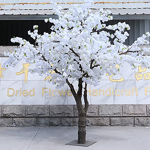 XIBANY Weiße Kirschblütenbäume, künstlicher handgefertigter Baum, künstliche Pflanze, für drinnen und draußen, für Zuhause, Büro, Party, Hochzeit, Dekoration, Weiß, 180 cm Feito NA China von XIBANY